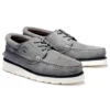 3-dziurkowe obuwie oxford z wąskim krojem i koturnem „Medium Grey Suede”