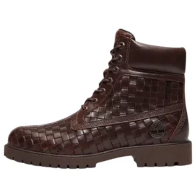 6-calowe botki premium „Woven Brązowe”
