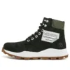 6-Inch Boot Brooklyn Side Zip Wide Fit „Czarny nubuk z zielonym wyściełanym kołnierzem”