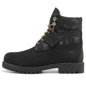 6-Inch Boot „Czarny nubuk z kamuflażem”