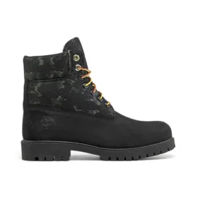 6-Inch Boot „Czarny nubuk z kamuflażem”