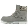 6-Inch Boot wodoodporny Safari Cheetah „Szary i wzór geparda”