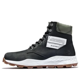 6-Inch Botki Brooklyn Side Zip „Czarny nubuk z zielonym wyściełanym kołnierzem” 6-Inch Botki Brooklyn Side Zip „Czarny nubuk z zielonym wyściełanym kołnierzem”