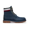 6-Inch Botki Heritage z podeszwą typu cupsole „Navy Nubuck with Red”