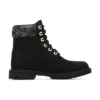 6-Inch klasyczne sznurowane botki z podeszwą typu cupsole „Czarny Nubuck”