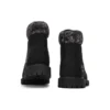 6-Inch klasyczne sznurowane botki z podeszwą typu cupsole „Czarny Nubuck”