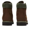 6-Inch Premium Botki „Ciemny brąz i zieleń”