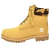 6-Inch Premium Botki „Pszeniczny Nubuck with Camouflage Collar”
