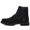 6-Inch Premium botki z czerwoną metką „Czarny Nubuck”