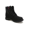 6-Inch Premium botki z czerwoną metką „Czarny Nubuck”