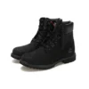 6-Inch Premium botki z czerwoną metką „Czarny Nubuck”