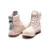 6-Inch Premium botki z wysokiej jakości tkaniny ReBOTL i skóry „Pale Pink”