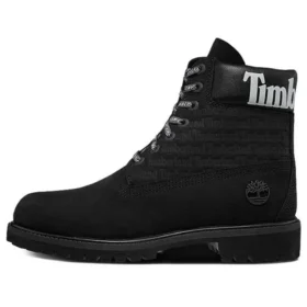 6-Inch Premium Logo o szerokim kroju „Czarny Nubuck”