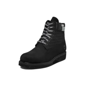 6-Inch Premium Logo o szerokim kroju „Czarny Nubuck”