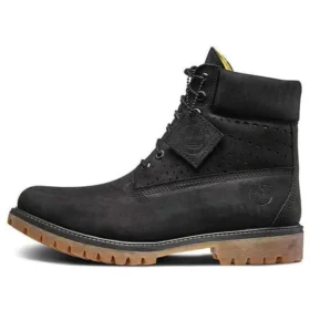 6-Inch Premium Perforated Botki „Czarny Nubuck”