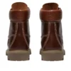 6-Inch Premium Waterproof Boot „Brązowe z czarną pełną skórą licową”