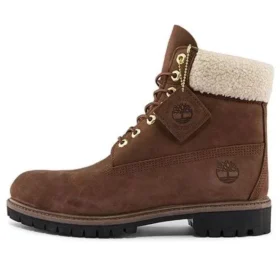 6-Inch Premium Waterproof Boot „Brązowy i Fleece Collar”