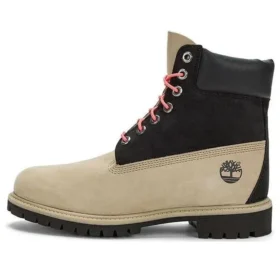 6-Inch Premium Waterproof Boot „Czarna skóra regeneracyjna i brązowa”