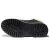 6-Inch Premium Waterproof Boot „Czarny nubuk z beżowym kołnierzem z sztruksu”