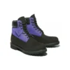 6-Inch Premium Waterproof Boot „Czarny nubuk z fioletem”