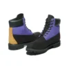 6-Inch Premium Waterproof Boot „Czarny nubuk z fioletem”