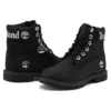 6-Inch Premium Waterproof Boot „Czarny nubuk ze srebrnym logo”