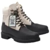 6-Inch Premium Waterproof Boot do szkoły narciarskiej „Czarny Helcor Leather White”