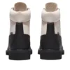 6-Inch Premium Waterproof Boot do szkoły narciarskiej „Czarny Helcor Leather White”