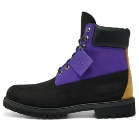 6-Inch Premium Waterproof Boot o szerokim kroju „Czarny nubuk z fioletem” 6-Inch Premium Waterproof Boot o szerokim kroju „Czarny nubuk z fioletem”
