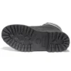 6-Inch Premium wodoodporne botki o szerokim kroju „Czarny Nubuck Logo”