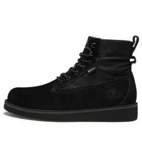 6-Inch Premium wodoodporne botki z szerokim krojem z wysokiej jakości podeszwą Vibram „Czarny Suede”