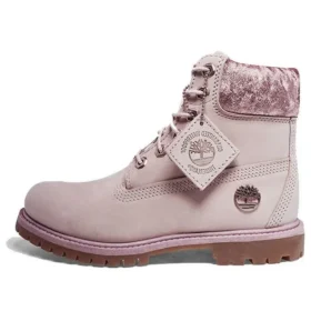 6-Inch Premium wodoodporne buty „Pink Nubuck Velvet”