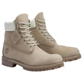 6-Inch Premium wodoodporne „Medium Grey Nubuck Light Green”