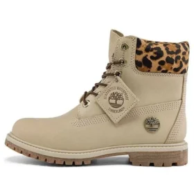 6-Inch Safari Cheetah wodoodporne botki „Ivory Nubuck”