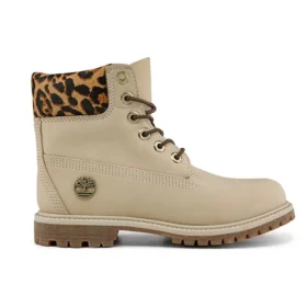 6-Inch Safari Cheetah wodoodporne botki „Ivory Nubuck”