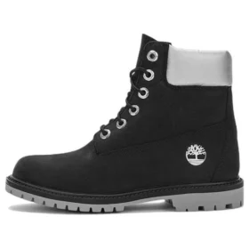 6-Inch wodoodporne botki Heritage z podeszwą typu cupsole „Czarny Nubuck with Silver Collar”