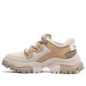 Adley Way Low Lace Up Sneakersy „Beige Nubuck”