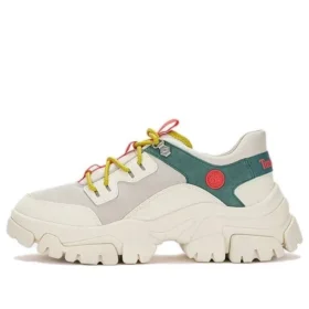Adley Way Low Lace Up Sneakersy „White”