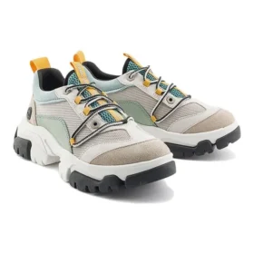Adley Way Sneakersy „White Nubuck and Grey”