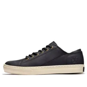 Adventure 2.0 Oxford Sneakersy „Czarne Sneakersy z licowej skóry”