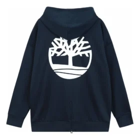Bluza z kapturem Back Tree Logo „Navy”