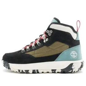 Botki turystyczne GreenStride Motion 6 cali, wodoodporne, do połowy łydki „Czarny Nubuck”