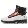 GreenStride Edge Waterproof Wide Fit Botki „White Nubuck”