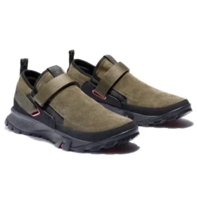 Skórzane obuwie Mills Falls Slip-On „Olive Green Suede”