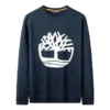 T-shirt z długim rękawem z logo drzewa „Navy”