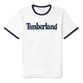 Timberland Casual z okrągłym dekoltem, nadruk, szorty, białe