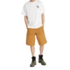Timberland SS20 koszulka z nadrukiem, okrągły dekolt, szorty, biała