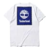 Timberland SS20 z nadrukiem logo, szorty, białe