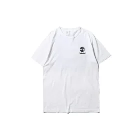Timberland SS20 z nadrukiem logo, szorty, białe