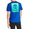 Timberland SS20 z nadrukiem logo, szorty, niebieska